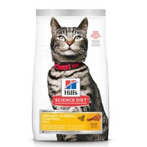 힐스 사이언스다이어트 어덜트 유리너리 헤어볼 컨트롤 고양이 사료 1.6kg, 10개