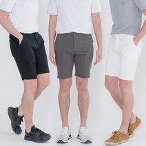 깔끔한 밴딩 스판 면 남자 반바지 여름 남성 5부 비침없는 흰색
