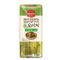 CJ더마켓 반찬 재료 집밥 가정식 탑티어 하선정 통오이지 무절임 쌈무 절임 장아찌 300G, 3개