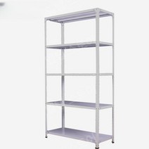 실외기실 선반 수납 스피드랙 압축봉 팬트리, 길이 90x폭 50cm, 블랙 150cm 높이 4단