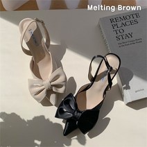 로즈블로썸 멜팅브라운 여성 캐주얼 포인티드토 스트랩 힐 9cm (9623240)