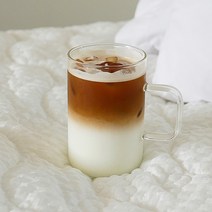 손잡이 내열유리 머그컵 2Px1set 홈카페 네스프레소 버츄오 잔, 500ml 2개x1se