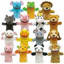 No130/통통이 구연동화 동물구성 15종택1 손인형, 코끼리