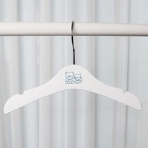 씨인크 KC인증 받은 아기 유아 키즈 아동 옷걸이 로고인쇄, 토들러 아동 옷걸이 화이트, 50개