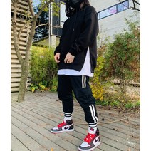 MAN2YA 남녀공용 커플룩 오버핏 레이어드 옆지퍼 양기모후드티