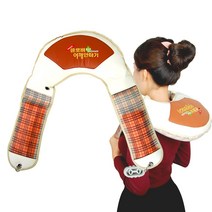 GLsatr 국내생산 어버이날 선물 목 어께 허리 안마기 전동 마사지찜질팩포함, 클로버 목.어깨 안마기(온열팩증정)