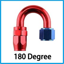 범용 AN4 AN6 AN8 AN10 AN12 알루미늄 오일 연료 스위블 호스 엔드 피팅 어댑터 키트 0 °/45 °/90 °/12, 08 Red blue 180_02 AN6