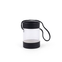 끈손잡이 원형 선물 상자 사각 투명 포장 케이스 캔들 디퓨저 비누 쿠키 포장용 선물용 소형 손잡이 박스, 기본, 원형 6.5x9cm 블랙