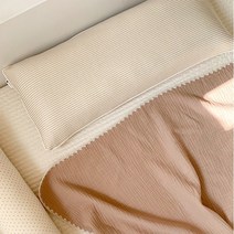 어텀31 오가닉코튼 인견 양면 아기 와이드베개, 도트+매쉬 속통