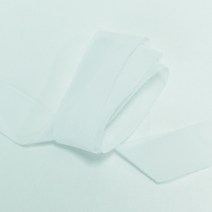 쉬폰리본 쉬폰원단 (폭 3cm 길이 9m), 화이트