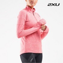 2XU 글로벌 여성 퍼수트 기모 하프집업 긴팔티 X0LL23152PNK