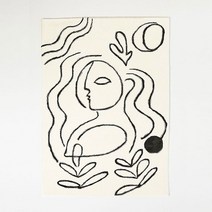 레드카펫 파인텍스 롤카페트 파이론텍스 미니멀리스트 침실 장식 추상 북유럽 스타일 거실용 넓은 면적 초상화 아트 바닥 홈 플러시 러그, 4.A - 120x160cm