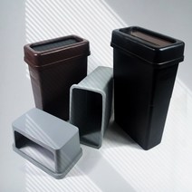 슬림 대용량 휴지통 카페 병원 매장 업소용, 50리터, 그레이, M형뚜껑 포함