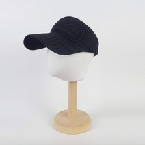 티앤드골프 Z썬캡 여성 골프 모자 니트 자외선차단 썬캡 썬바이저, 블랙