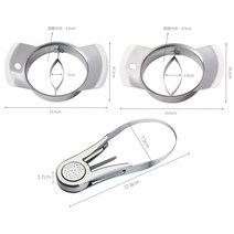 망고칼 망고절단기 자르기도구 용과 메론 수박 스플리터 씨제거 껍질벗기기, 06.망고칼+스플리터2종세트