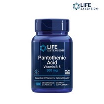 Life Extension 라이프익스텐션 판토텐산 B5 500mg 100베지캡슐, 1병(100캡슐)