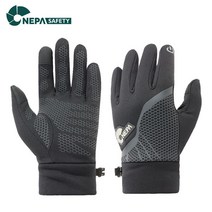 네파 와펜 파워스트레치 장갑 스마트폰터치 겨울 라이딩 자전거 오토바이 방한장갑, 블랙
