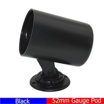 자동 2 ;52mm 오일 압력 게이지 0-100PSI 센서 1/8 NPT 연기 렌즈 프레스 미터 가솔린 레이싱 12V, 03 Gauge Holder