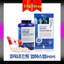 파워 조인트 엠에스엠 msm 디메틸설폰 무릎 관절 연골 영양제 글루코사민 상어연골 분말 초록잎홍합 녹색입홍합 가루 건강 기능식품 캐나다, 158.39g, 1set