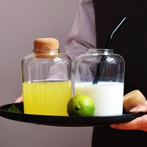 마개 이쁜 코르크 귀여운 데코 홈카페 강화 코르크유리병 업소유리컵 유리병 카페유리컵 홈카페컵 예쁜유, 본상품선택