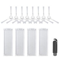 Allinless Xiaomi Mijia Mop Pro Stytj02ym/viomi v2 pro/v3 로봇 진공 청소기 사이드 브러시 hepa 필터 부품 액세서리