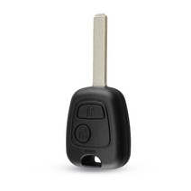 keyyou 교체 자동차 2 버튼 원격 제어 키 fob 케이스 쉘 toyota aygo 액세서리 푸조 시트로엥 va2 블레이드 로고 없음, 키 블레이드 포함
