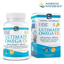 노르딕 내추럴스 얼티메이트 오메가3 비타민D3 60정, 60, 1개