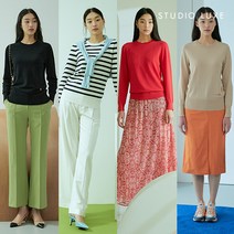 [23S/S] 스튜디오럭스 NEW 소프트 니트 4종 여성 라운드넥 니트