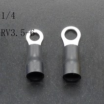 8게이지배선 (50) 와이어 링 터미널 비닐 1/4 게이지 #8 #10 5/16 "" 카 오디오 커넥터, 03 RV3.5-6