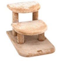 한탭뚝딱 반달형 래빗 패브릭 반려동물 계단 DS05, 커피
