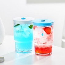 [1+1] 로이첸 트라이탄 텀블러 473ml + 뚜껑 + 스트로우 레터링 리유저블컵 투고 콜드컵, [1+1]화이트+블루