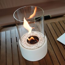 제이토리 감성 캠핑 불멍 용품 _ 에탄올 난로 가정용, 원형 에탄올 난로_화이트