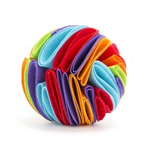 간식 로봇 자동 MEOWS Dog Sniffing Ball Puzzle Toys IQ 느린 디스펜스 피더 증가 Foldable Nose Sniff 애완 동물 훈련, 15cm, 06 F