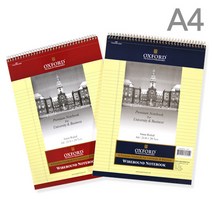 옥스포드 4500 절취 스프링 노트 A4 상철 유선노트, 색상 랜덤
