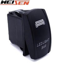5pin 블루 레이저 LED 라이트 바 로커 스위치 ONOFF LED 라이트 20A 12V 자동차 트럭 UTV ATV 보트 트랙터 자동 4x4 4WD, [02] 미국