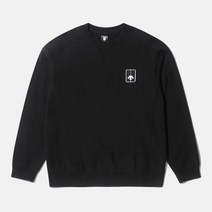 [데상트] 긴팔티 UQC SN323UHT91-BLK 기모 코튼 테리 그래픽 맨투맨 / BL
