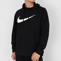 나이키 스우시후드티 데일리후드 드라이 핏 스우시 풀오버 후디 검흰