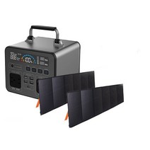 태양열발전기 가정용태양광 태양 전지 패널 전원 스테이션 1000 220 인버터 휴대용 발전기 4 내장 컨트롤러, 04 With 2pcSP200W