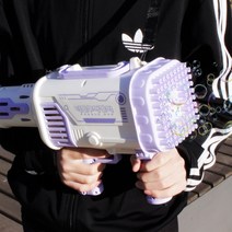 1+1 LED 버블건 티블루 버블비 2개세트 대형 비눗방울총 흔한남매 레이저 버블비, 그린+퍼플