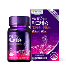 파이토웨이 트리플 마그네슘(신경 근육 에너지) 3중케어 비타민B6 눈떨림 영양제 2개월분, 60정, 1개
