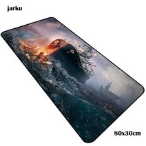 월드 오브 워쉽 마우스 패드 게이머 가장 저렴한 800x300x2mm 노트북 매트 게임용 패드 HD 인쇄 패드 마우스 데스크 매트, Size 800x400x4mm, 01 mousemat 1