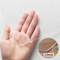 DsdMat 방수 투명 테이블매트 방열 소프트 글라스 유리대용 PVC 매트, 60×120cm, 두께2mm