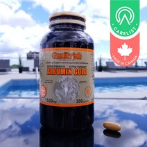 Qualitylab Albumin Gold 1500mg, 200캡슐, 1병