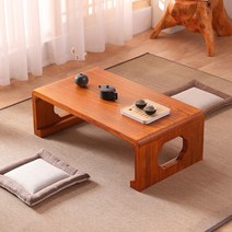 원목 전통 찻상 다용도 교자상 개다리소반 다과상, 오크색80*40*30cm