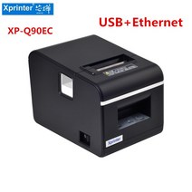 우드락 폼보드 열선 커팅기Xprprinter 자동 커터 주방 영수증 열전 사 프린터 5mm 급속 인쇄 대용량 XP- Q0, 02 USB and Ethernet_02 미국 플러그
