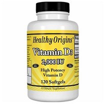 헬시오리진 비타민D3 vitamin 2000IU 120캡슐 영양제 Healthy Origins