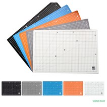 윈스타 칼라 데스크 매트 A3 책상 고무판 패드 깔판, 딥그린