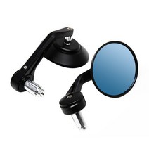 베스파부품 vespa gts300 sprint150 gtv lx 카페 레이서 오토바이 핸들 백미러 핸들 미러 백미러 용호환, 검은색