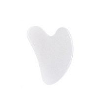 괄사 천연 석재 옥 얼굴 뷰티 긁기 마사지 도구 바디 구아슈 스크레이퍼 스킨 리프팅 링클 리무버 케어 헬스 몸 관리, [04] 와인 레드