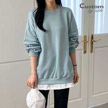 커스텀에이블 [커스텀에이블]레이어드 맨투맨 티셔츠_C2301TS005A